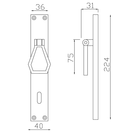 mariani handle dimension GRA Rivadossi ESA