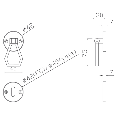 handle dimension GRA Rivadossi ESA