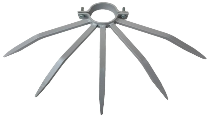 Dissuasore per Tubature 60 mm Contro Furti Risalita Pluviali Grimpo in Acciaio Verniciato