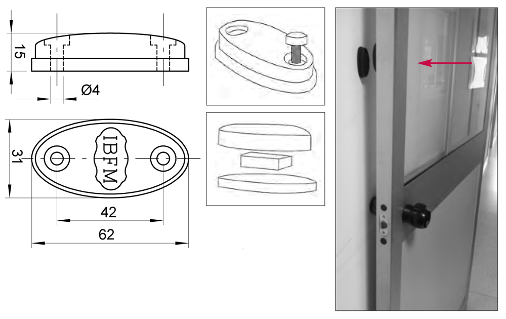 fermaporte magnetico porte ibfm