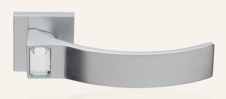 Elios Crystal Linea Calì Cromo Satinato Maniglia Porta con Swarovski