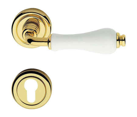 door handle white porcelain dalia linea calì