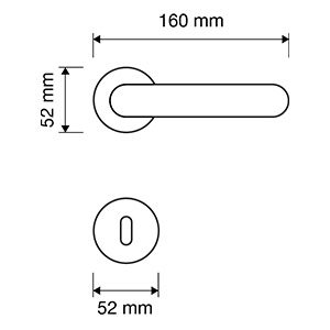 Измерения ручек Linea Calì Point