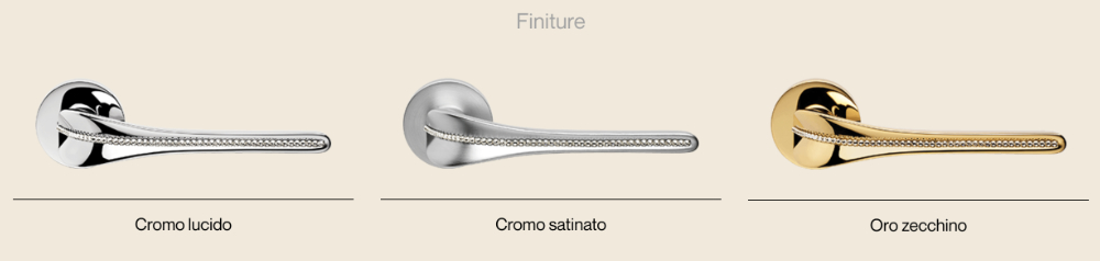 Spirit Mesh Linea Calì - Maniglia per Porta Swarovski - Finiture Ottone