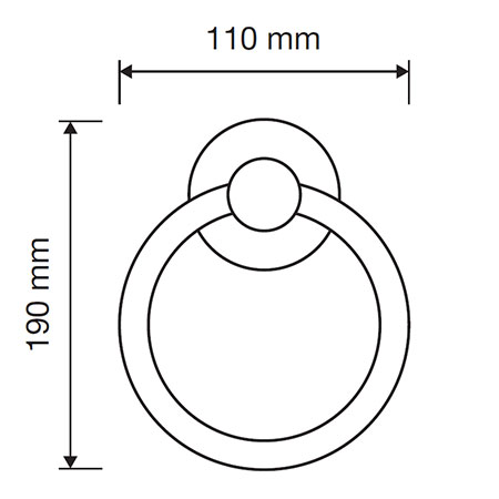 351 BA Leone Battente für Porta Linea Calì in Form eines Löwen Made in Italy in poliertem Messing