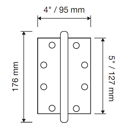 1271 CE Precious Bisagra para puerta de madera línea Calì decorada en estilo barroco