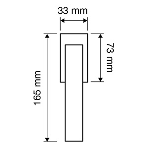 Giro Zincral Maniglia per Finestra Martellina DK con Sistema Antintrusione Invisibile Linea Calì Design