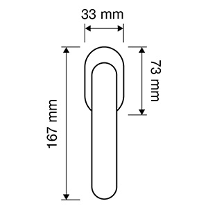 Komfort Window Handle Dry Keep of Contemporary Design Linea Calì Design