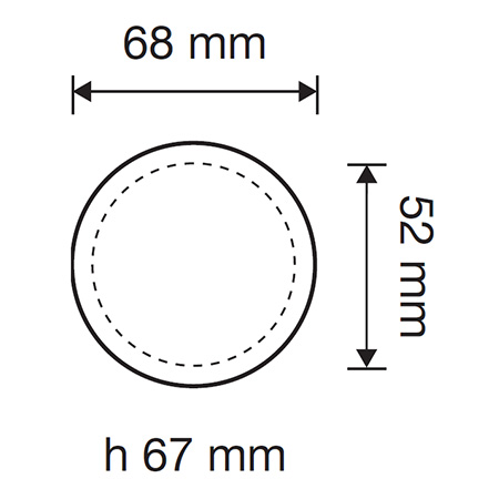 Garda 400 PT Fixed Knob for Doors Linea Calì Round and Classic Made in Italy