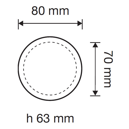 Giove 637 PT 070 Knopf für Calì Line Line Tondo italienischen Designs