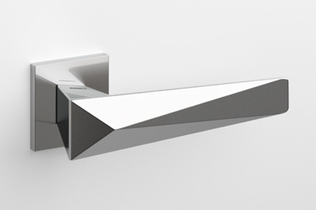 Zeit Contemporary Door Handle on Rosette Winner Good Design Award by Mandelli