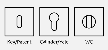 fusital door handle key hole