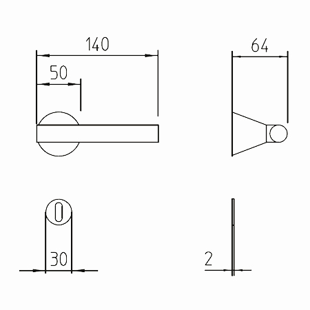 manija de la puerta de cemento dimensión juno mandelli