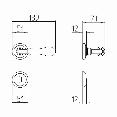 marble handle size