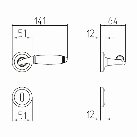 size marble handle