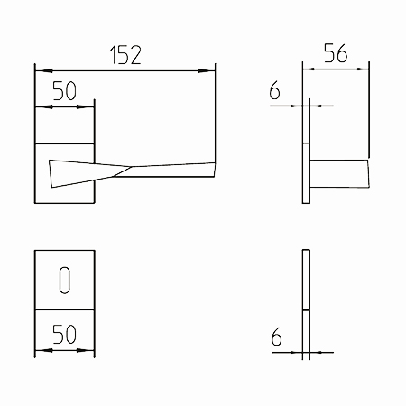 dimension contemporary handle twee mandelli