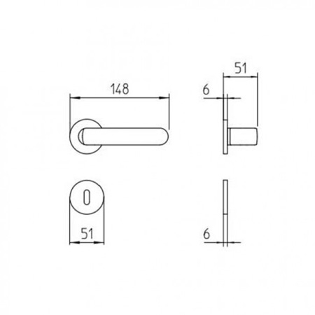 PP33 manelli design handle size