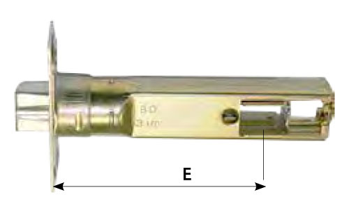 TB Tubular Latch Lock for PremiApri Knobs Simple Edge Frame Serie Nova Meroni