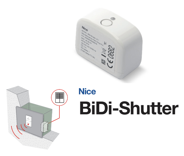 Nice BiDi-Shutter Interfaccia Bidirezionale per Motori Tapparelle Tubolari