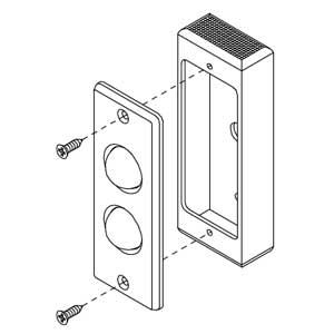 - Silber eloxiertem Aluminium-Box für Artikel 55010 - 55.013-55.017