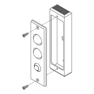 - Silber eloxiertem Aluminium-Box für Artikel 55011