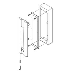 - Scatola in alluminio anodizzato argento per articolo 55030 - 55031 - 55033