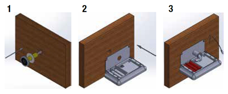 fácil instalación de 3 pasos