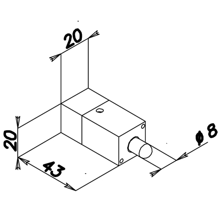 Micro SOLENOID für Vitrinen öffnen, ohne die Macht 20613XS-12 Serie Quadra Opera