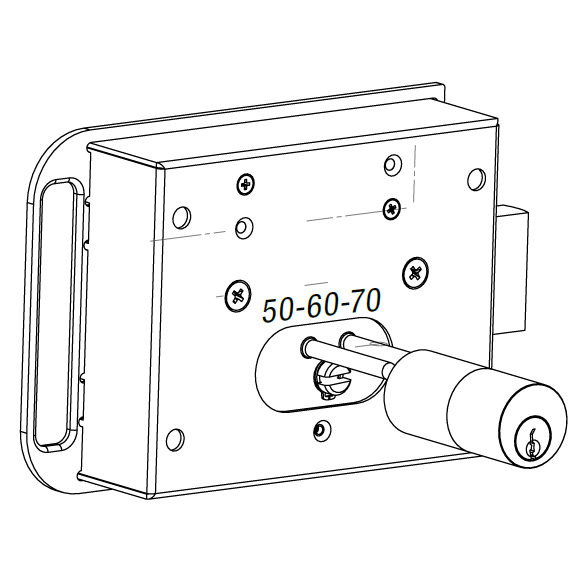 Пример применения одностворчатой ​​двери с электрозамком​