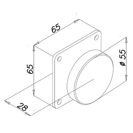 Contropiastra Fissa per Elettromagnete di Trattenuta - Opera 01800Z - Serie 180 e 190
