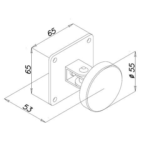 Articulated counterplate for 180 and 190 series electromagnets Opera 01805Z