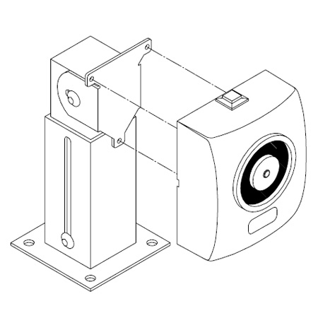 Floor mounting bracket example