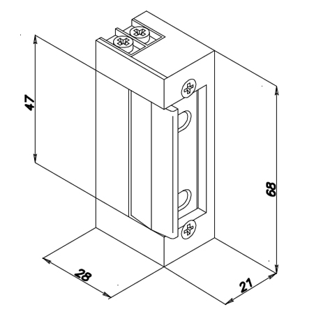 Automatic Electric Strike With Hold Open Function Built In 31412A Opera Omnia Series