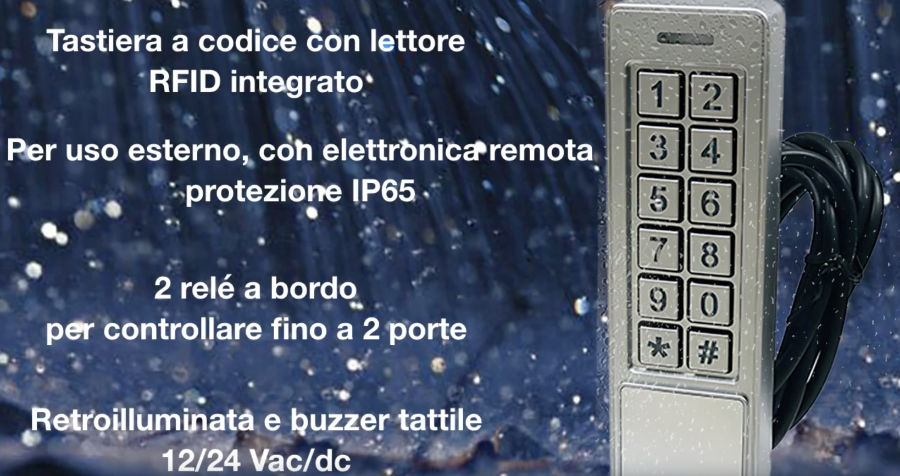 Tastiera a Codice con Lettore RFID - 57301 Opera