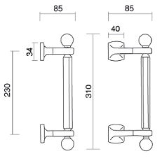 Maniglione Pasini Misure Semitondo