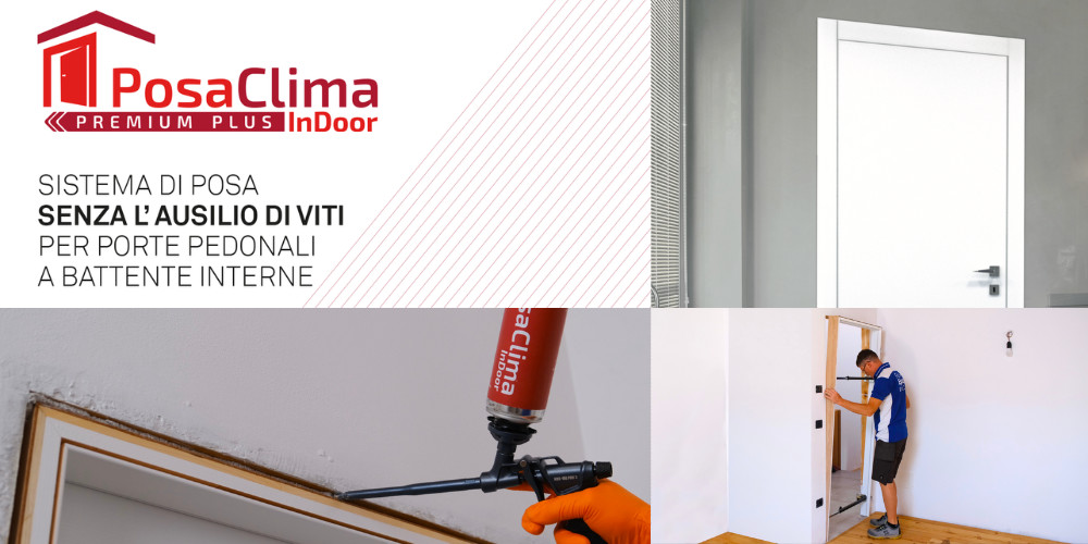 PosaClima InDoor Premium Plus: montaggio delle porte interne a battente senza l'uso delle viti