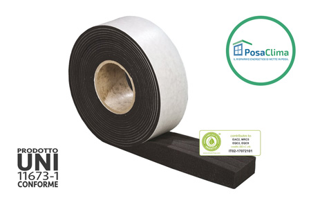 Multifunctional thermo-expanding tape with climate protection band