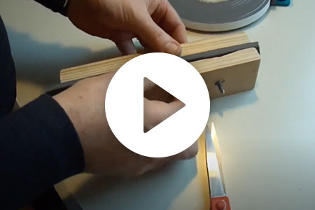 Videotutorial PosaClima Hannoband thermal insulation tape operation