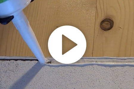 Vidéotutoriel comment sceller les fissures entre le mur et le sous-châssis