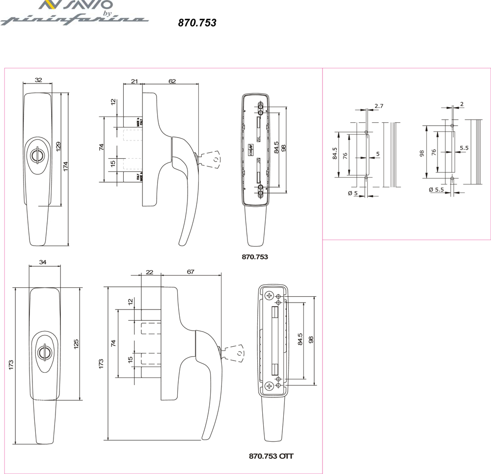 Manon Savio Maniglia per Finestra Cremonese per Anta Manon Savio Maniglia per Finestra Cremonese per Anta