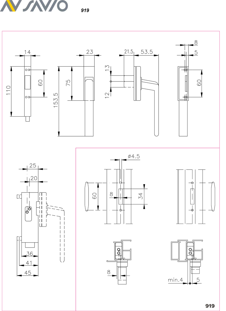 Savio accessori alluminio Savio accessori alluminio