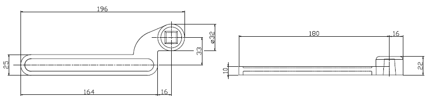 Speedy 30101 Crank for Floor Swing measures