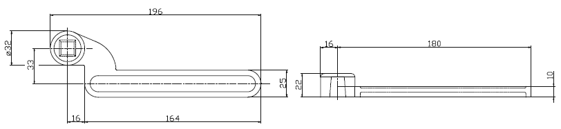 Speedy 30102 Crank for Floor Swing measures