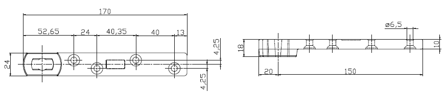 Speedy 30400 Crank for Floor Swing measures