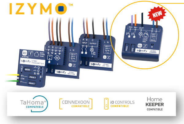 micromodulo Somfy Izymo Led Dimmer Receiver IO