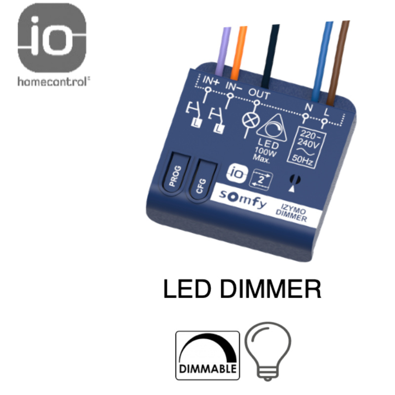 Micromodulo per Lampadine Led - Somfy Izymo Dimmer