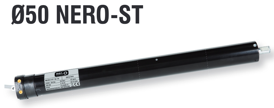 Tubular Motor Ø50 NERO-ST - for Rolling Shutters