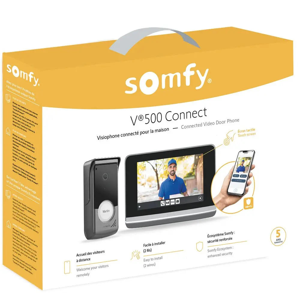 Visiophone Somfy V500 Connect avec Ecran Tactile