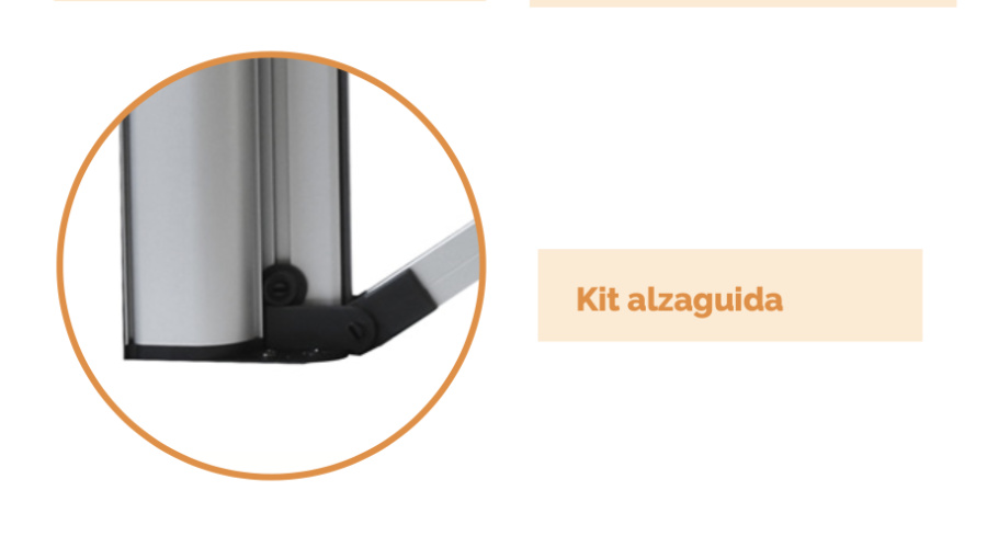 kit alzaguida per zanzariera laterale