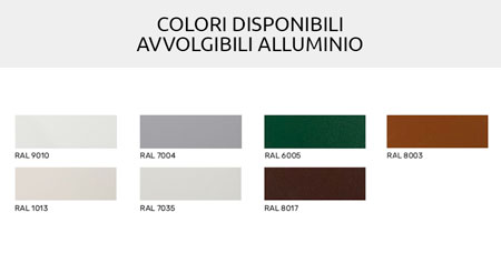 colori tapparella alluminio double space